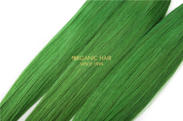  Cheap green hair extensions